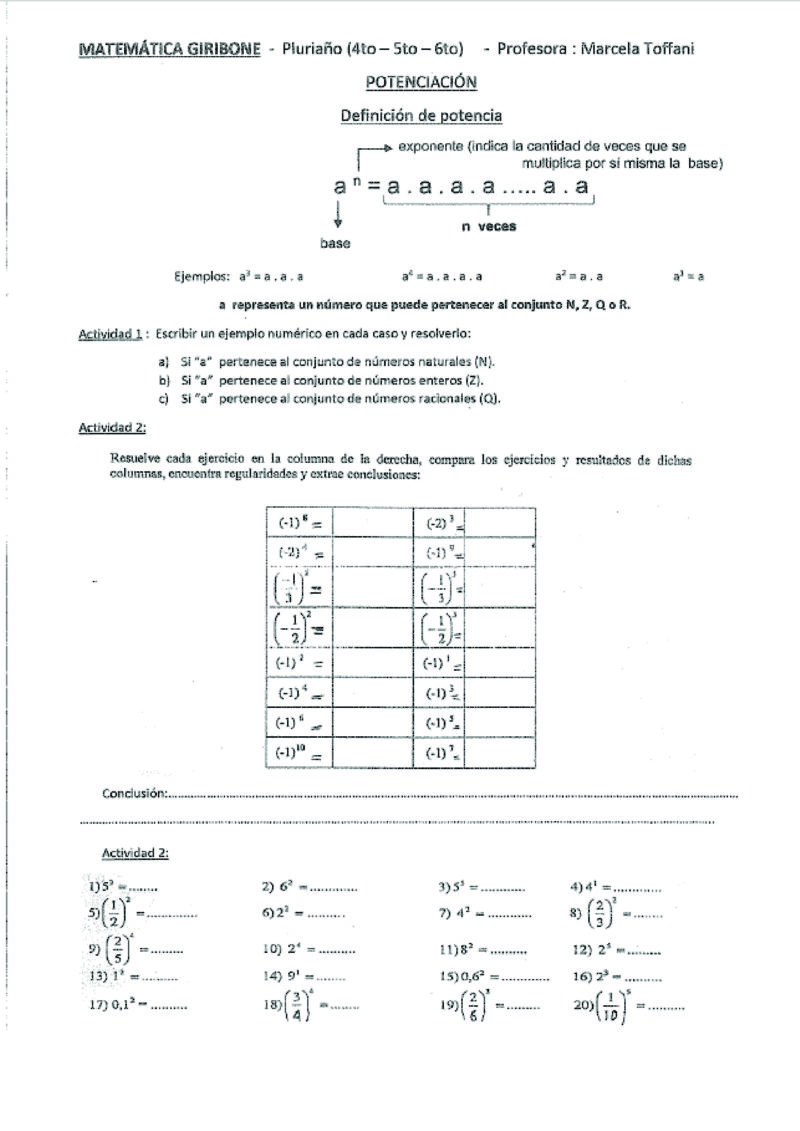 4- MATEMATICA -MARCELA TOFANNI