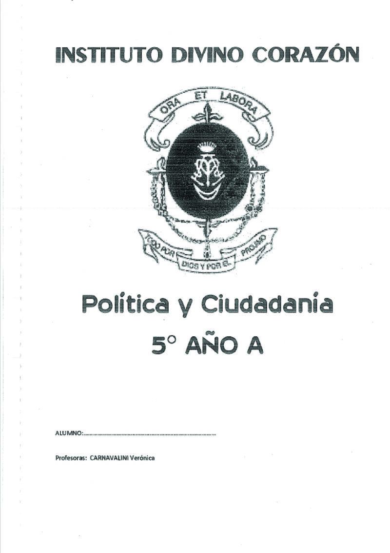 5A-POLITICA Y CIUDADANIA-VERONICA CARNAVALINI-IDC