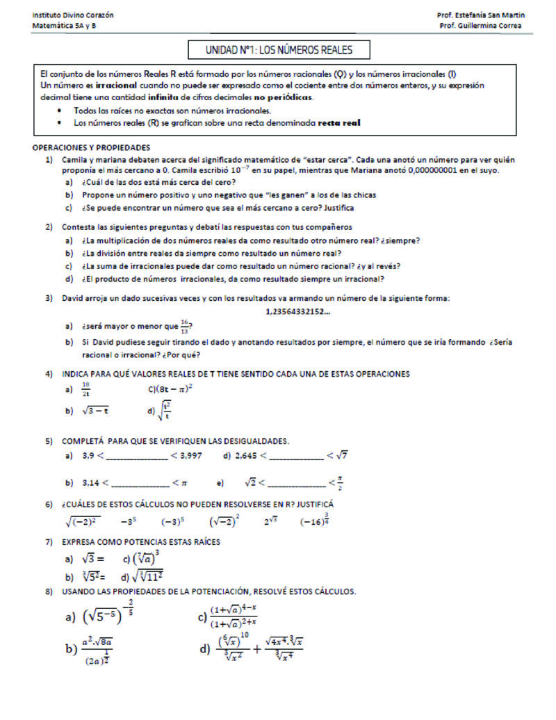 5AYB-GUILLERMINA CORREA-MATEMATICA-UNIDA N1