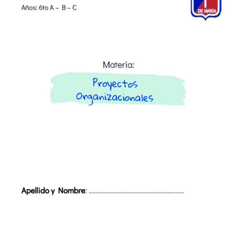 6 - PROYECTO ORGANIZACIONAL - MERCEDES VIAMONTE Y MARIA URTEA